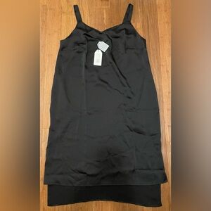 Universal Standard Dress NWT KARA LUXE SATIN SLIP BLACK XS/ 10-12